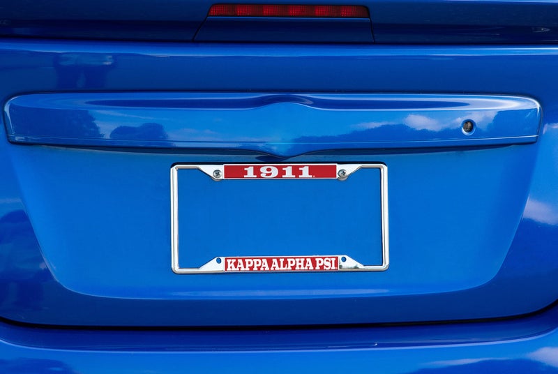 Desert Cactus Kappa Alpha Psi Car Accessories Kappas Nupes Metal License Plate Frame and Tag Holder for Front or Rear of Vehicle (Metal Car Mount Placa - Year/Name) - Image 3
